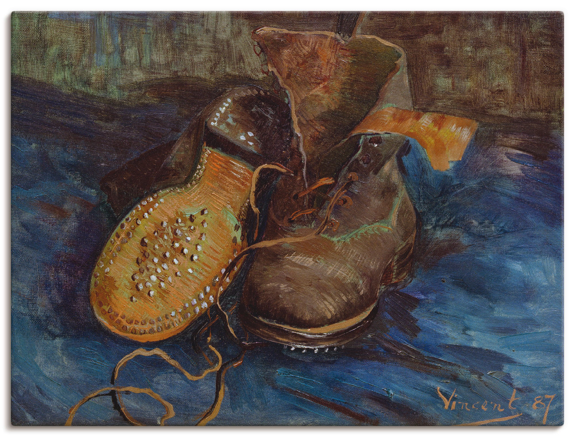 Artland Leinwandbild "Ein Paar Stiefel 1887", Mode, (1 St.), auf Keilrahmen günstig online kaufen