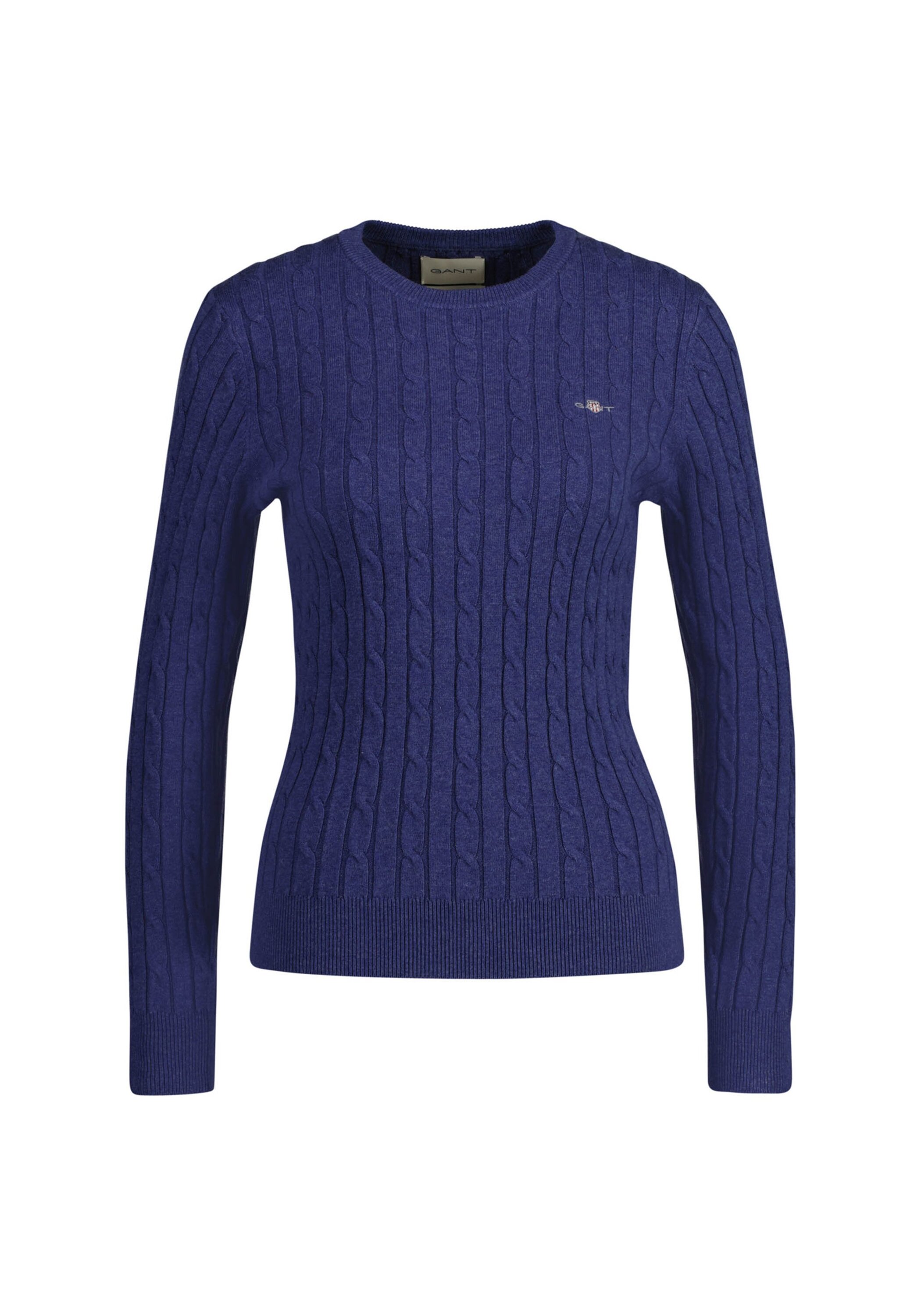 Gant Sweater "Strickpullover STRETCH COTTON CABLE C-NECK" günstig online kaufen