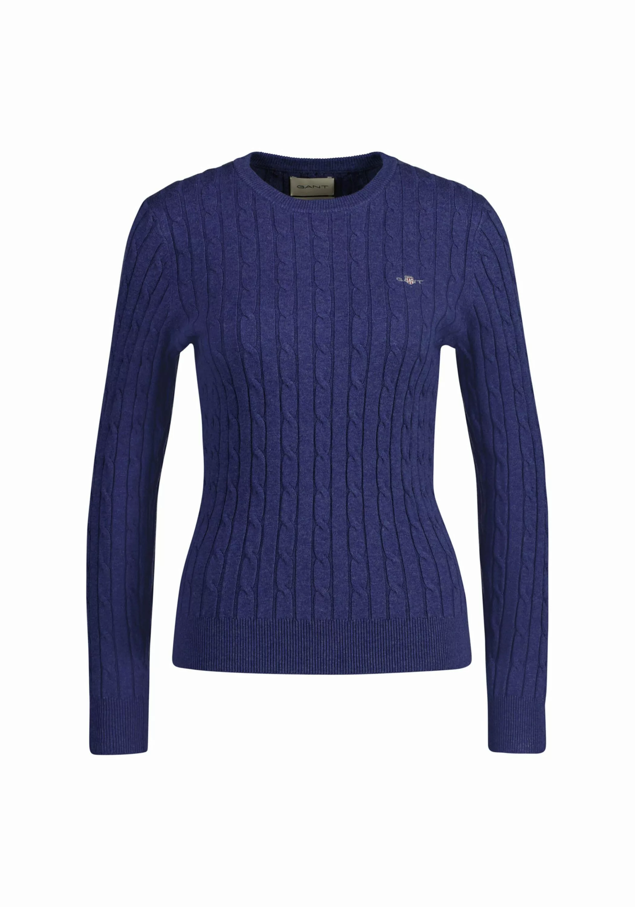 Gant Sweater "Strickpullover STRETCH COTTON CABLE C-NECK" günstig online kaufen