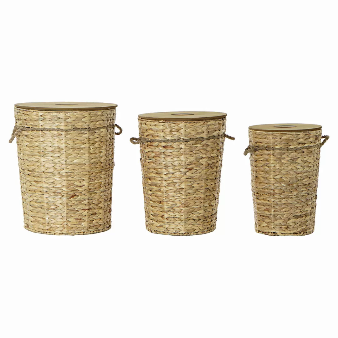 Korb-set Dkd Home Decor Faser (3 Pcs) günstig online kaufen