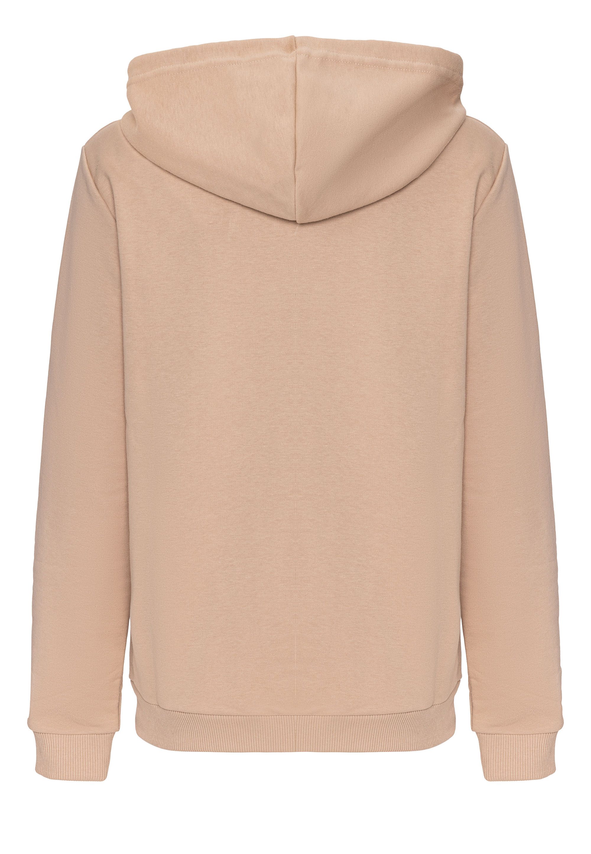 RedBridge Kapuzensweatjacke Sweatjacke mit Reißverschluss Beige-3XL günstig online kaufen