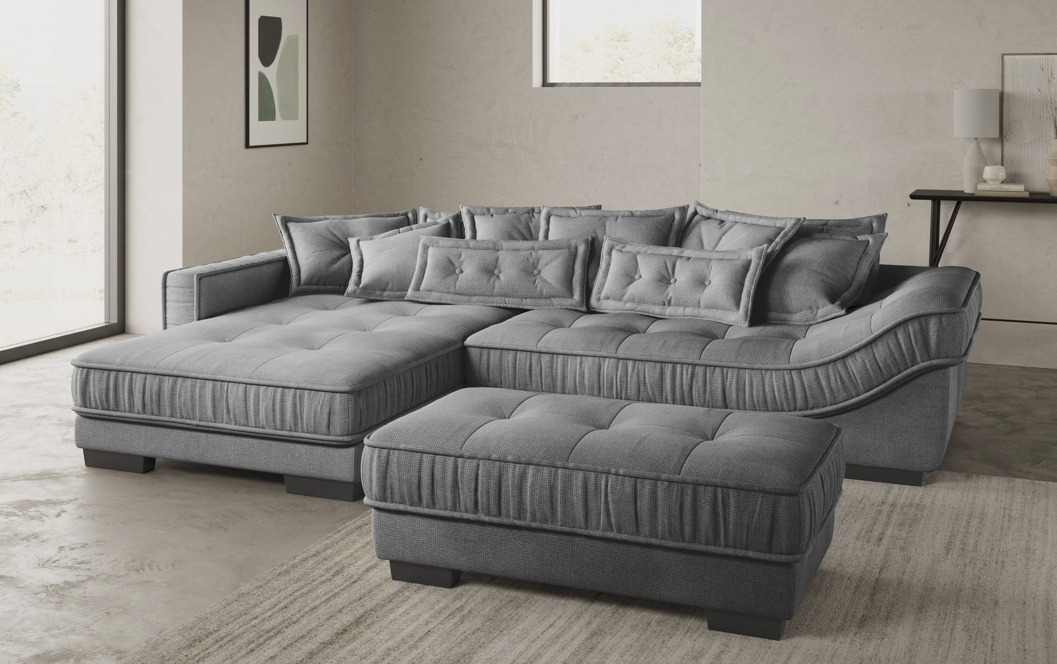 INOSIGN Ecksofa "Diwan II DuraFlex", DuraFlex-Kaltschaumpolsterung, bis 140 günstig online kaufen