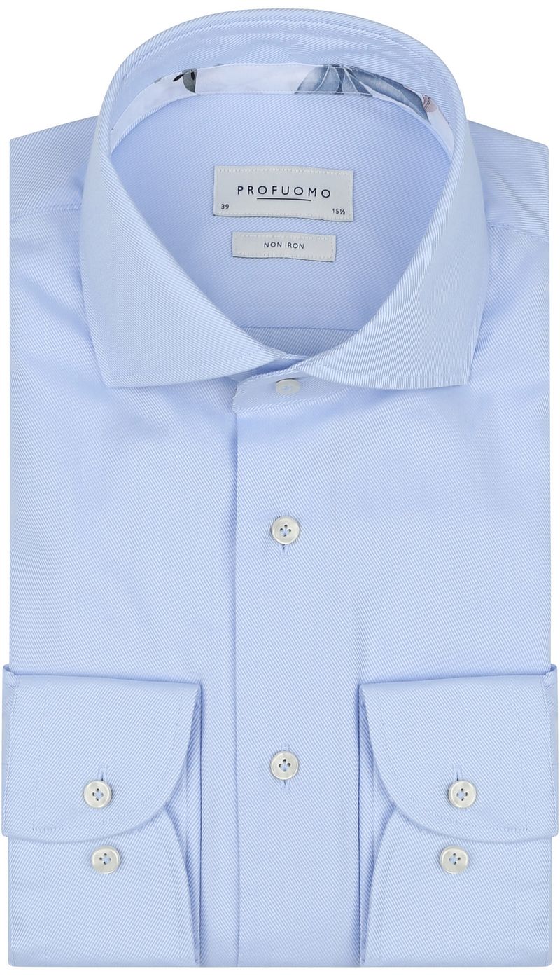 Profuomo Twill Hemd Hellblau - Größe 40 günstig online kaufen