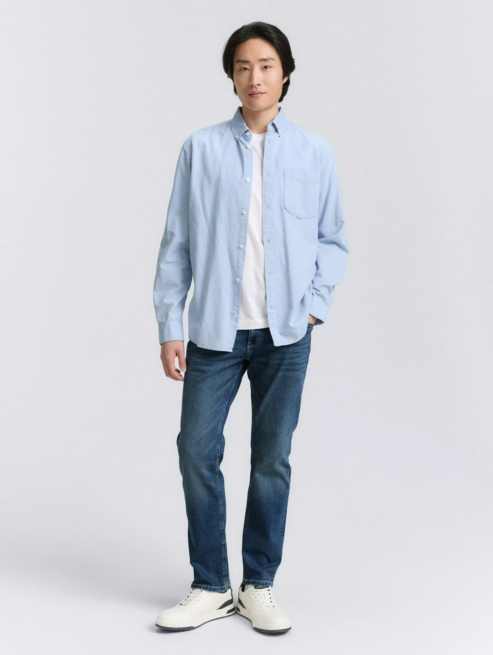 Tom Tailor Herren Jeans MARVIN STRAIGHT - Mid Waist - Straight Fit - Blau S günstig online kaufen