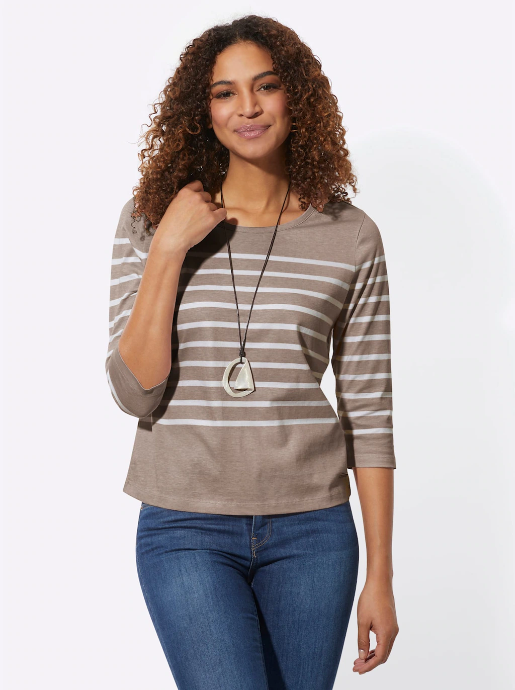 Casual Looks 3/4-Arm-Shirt "Ringelshirt", (1 tlg.) günstig online kaufen