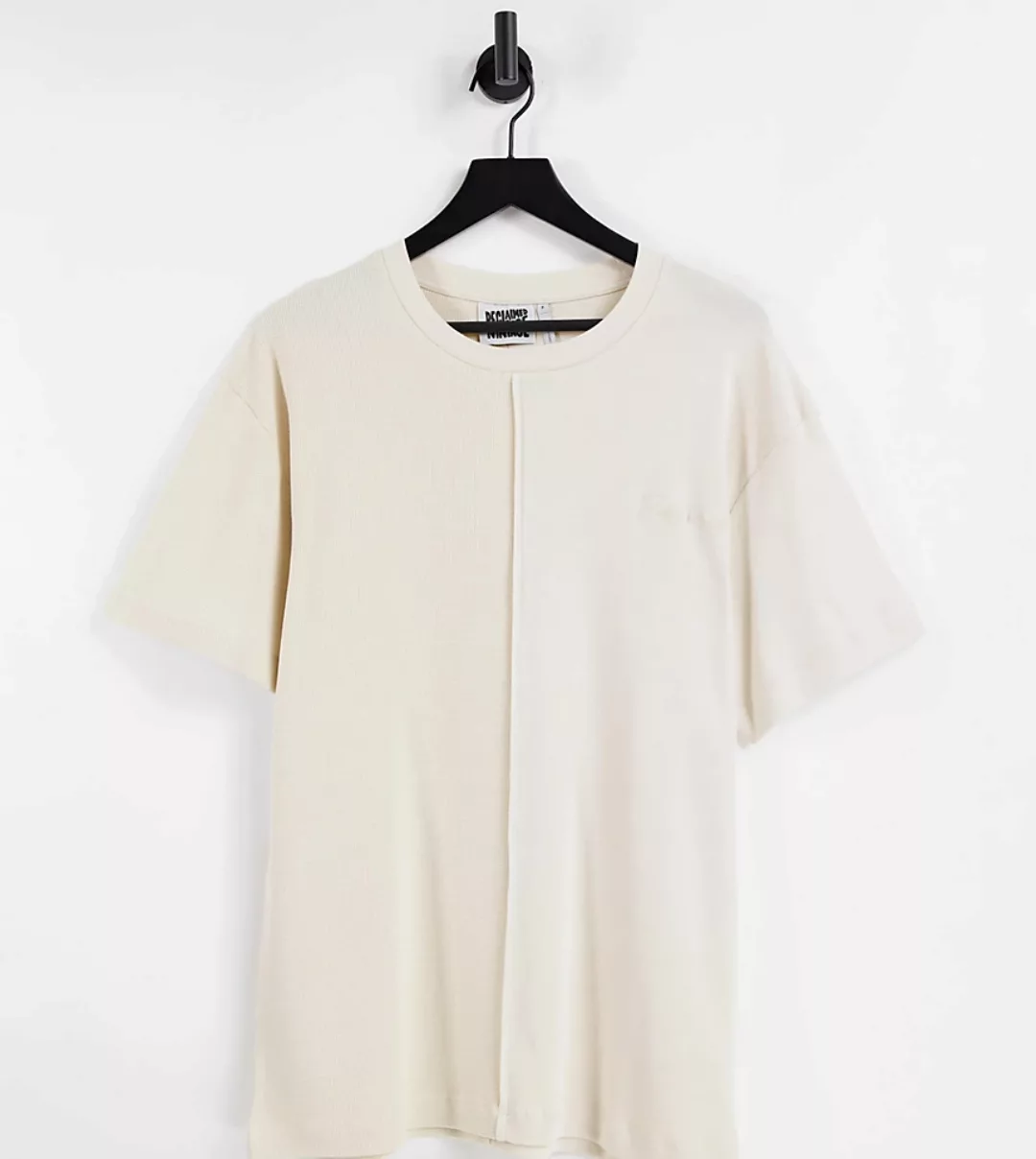 Reclaimed Vintage – Inspired – Lockeres, gespleißtes T-Shirt in farblich ab günstig online kaufen