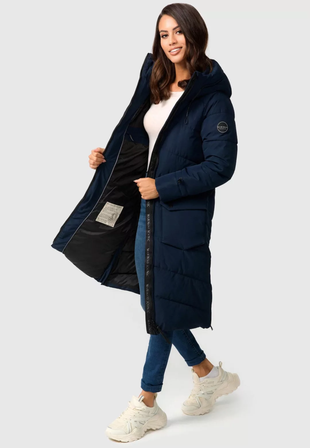 Marikoo Winterjacke "Tomomii XVI", warmer Winter Stepp Mantel mit Kapuze günstig online kaufen