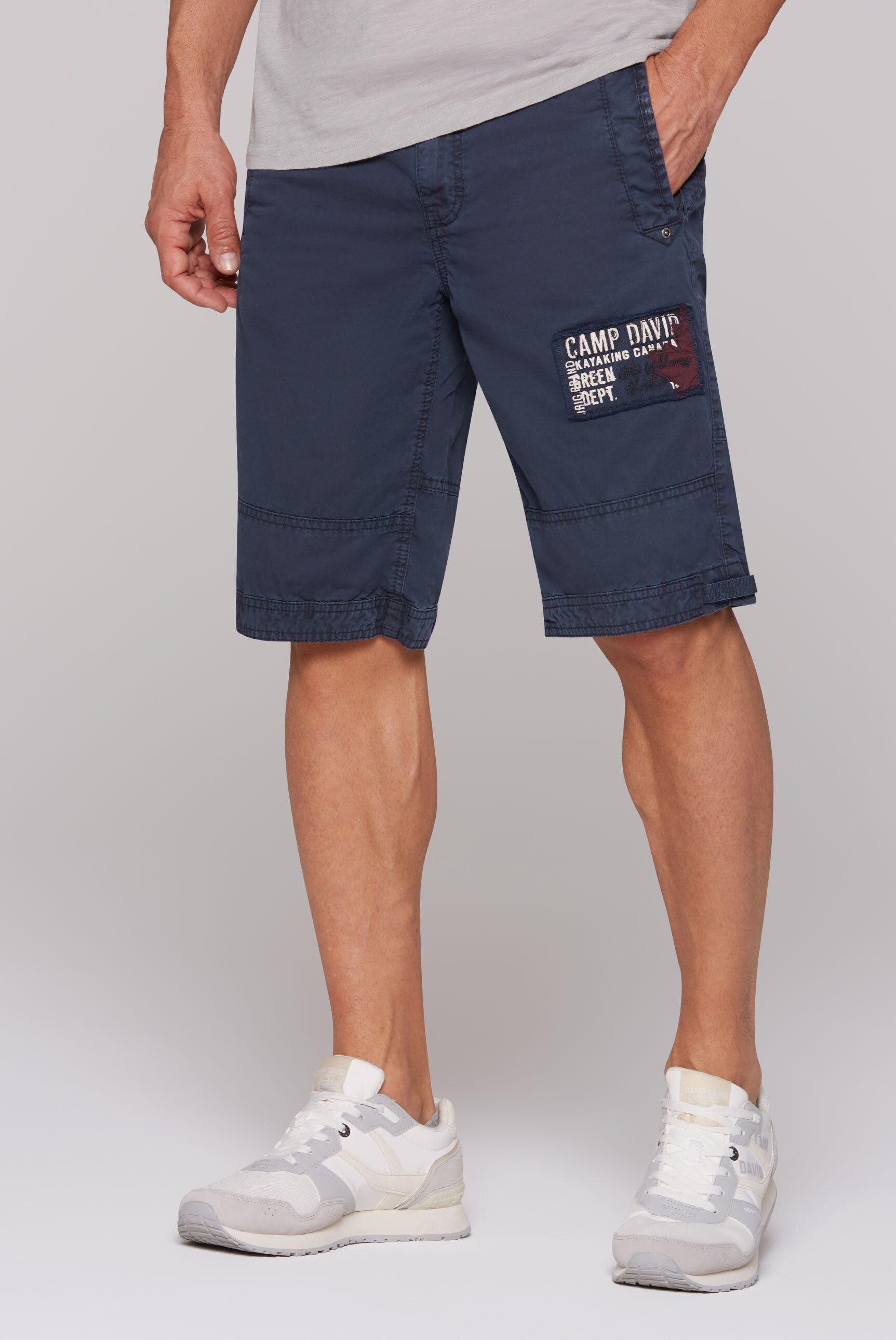 CAMP DAVID Shorts, mit Bindeband am Saum günstig online kaufen