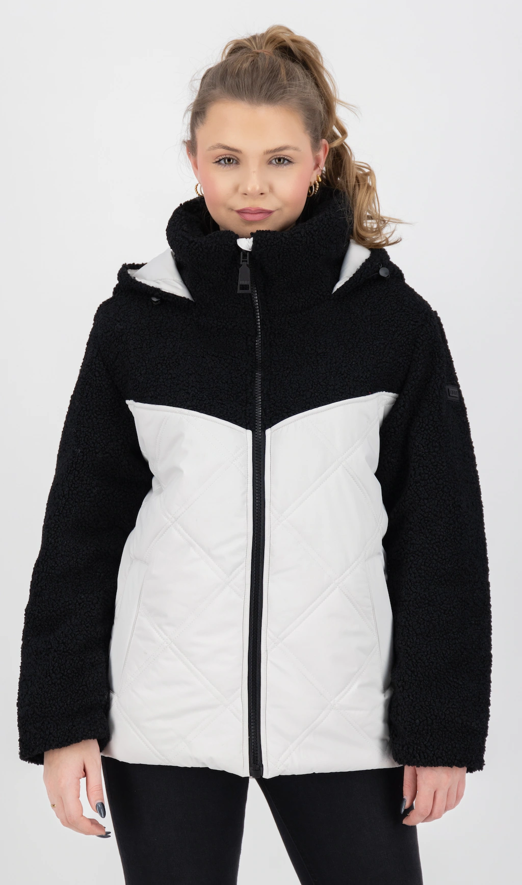 LPO Steppjacke "XAVIA WMN", hochgeschlossener Kragen mit Sherpa-Fleece günstig online kaufen