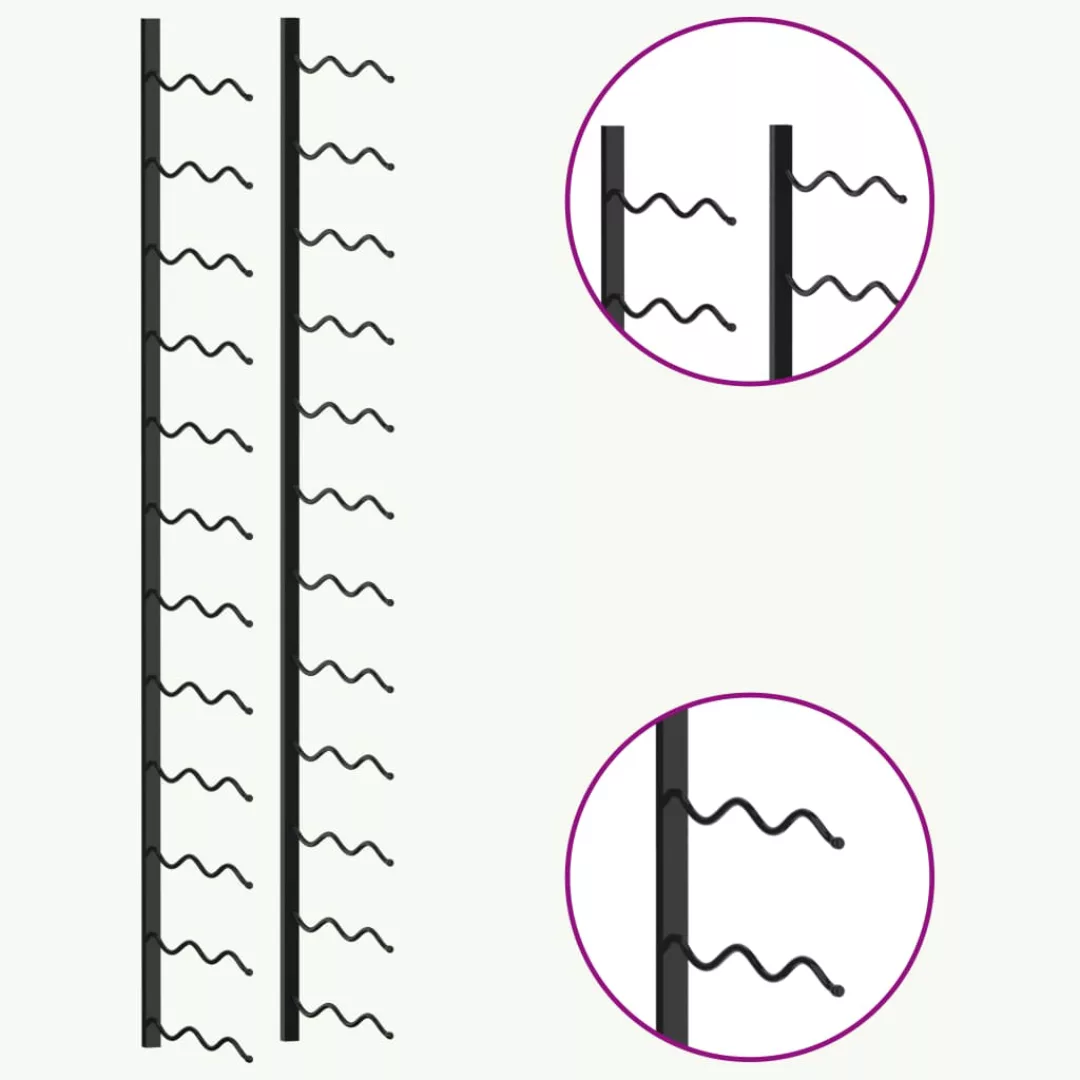 Wand-weinregal Für 24 Flaschen Schwarz Eisen günstig online kaufen