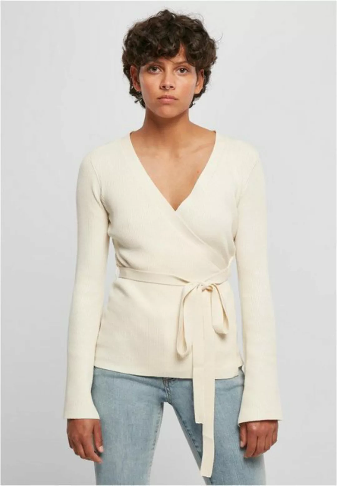 URBAN CLASSICS Cardigan Urban Classics Damen Ladies Rib Knit Wrapped Cardig günstig online kaufen