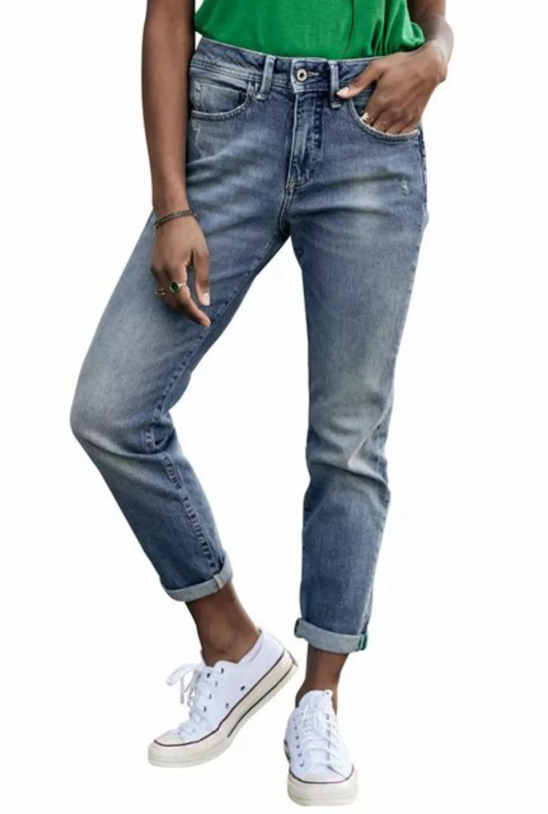 Freeman T. Porter Boyfriend-Jeans Timea Cropped Boyfriend Denim Pamplone günstig online kaufen