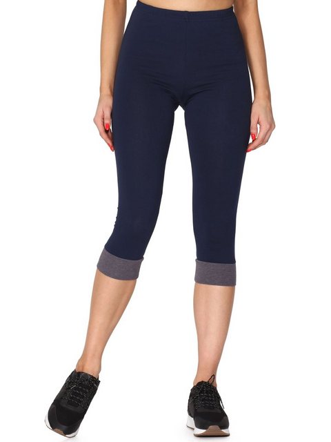 Merry Style Leggings Damen Leggings aus Baumwolle mit angenähtem Bündchen M günstig online kaufen