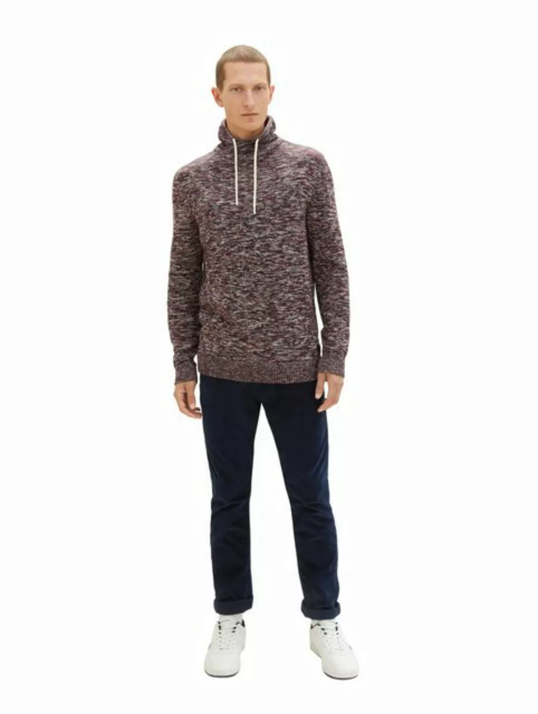 Tom Tailor Herren Stehkragen Pullover KNITTED TROYER - Regular Fit günstig online kaufen