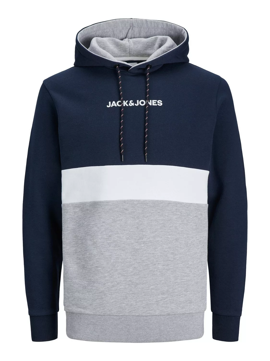 Jack & Jones Herren Hoodie Kapuzenpullover JJEREID BLOCKING - Regular Fit günstig online kaufen