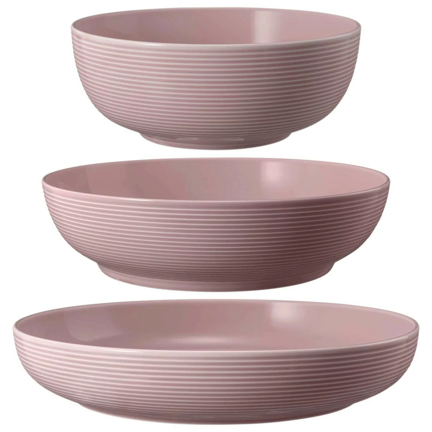 Seltmann Weiden Beat Coor Glaze Foodbowl Set 3-teilig Altrosa günstig online kaufen