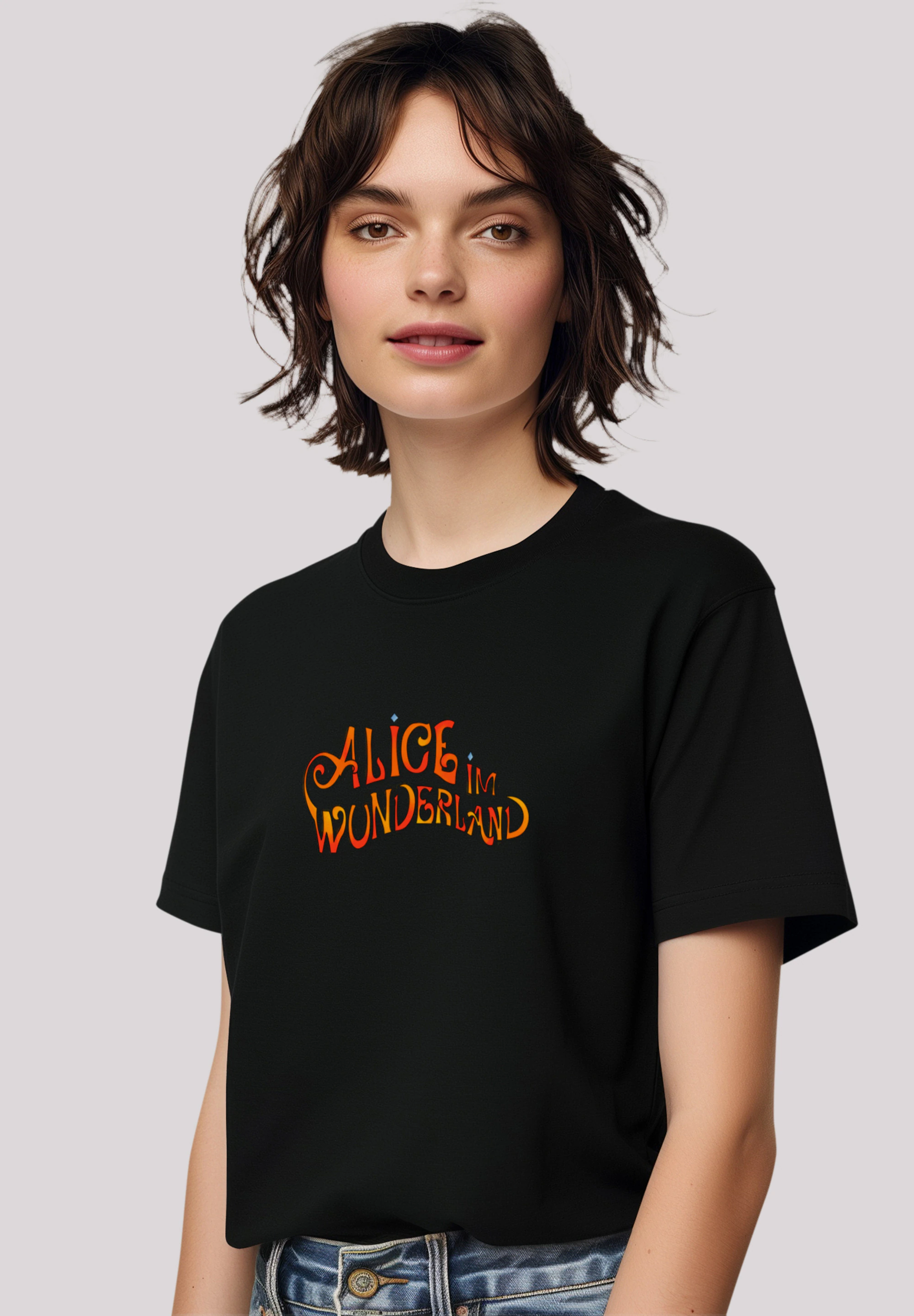 F4NT4STIC T-Shirt "Alice im Wunderland LOGO", Premium Qualität, Zeichentric günstig online kaufen