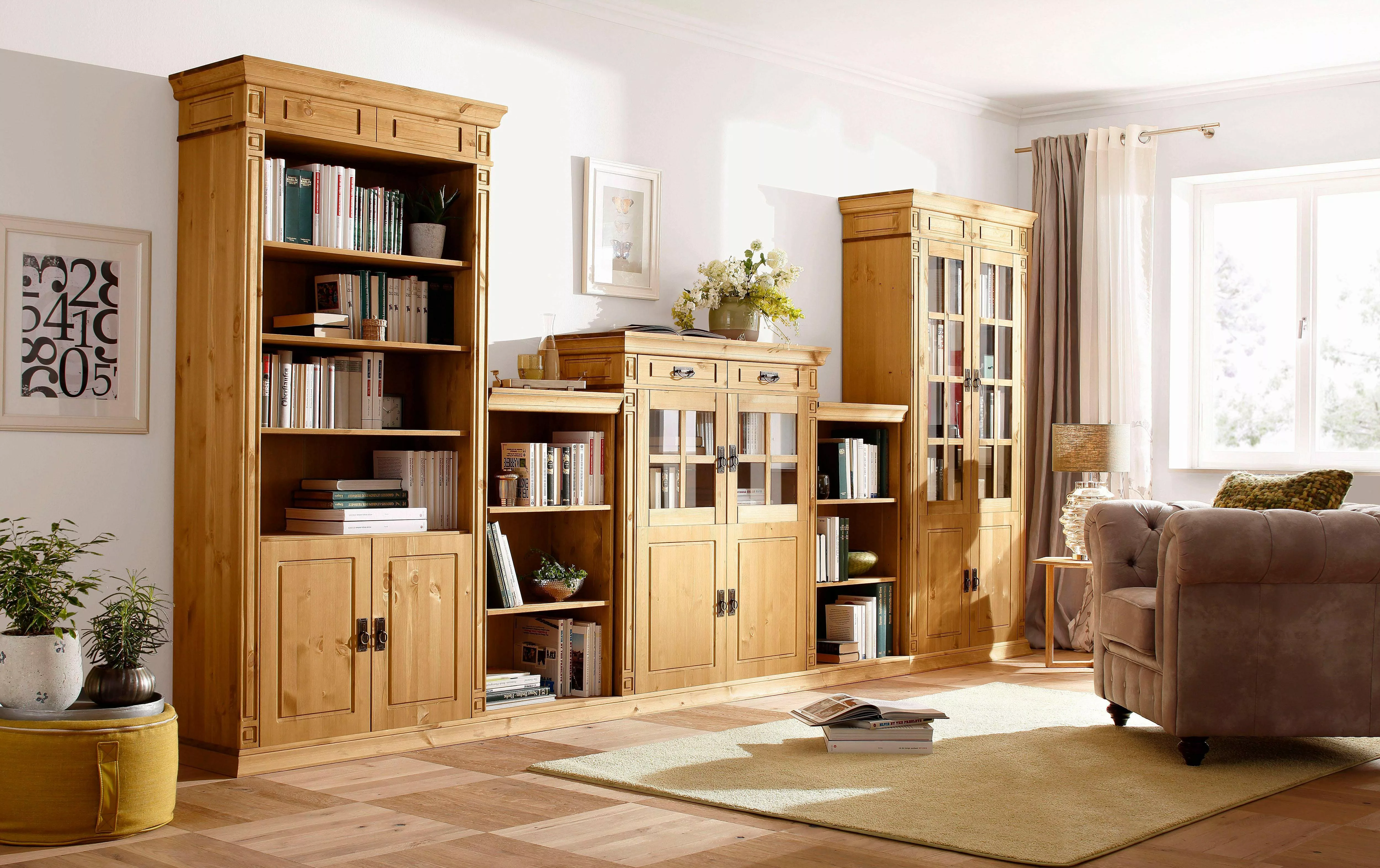 Home affaire Highboard "Vinales", Vitrine, Breite 112 cm günstig online kaufen