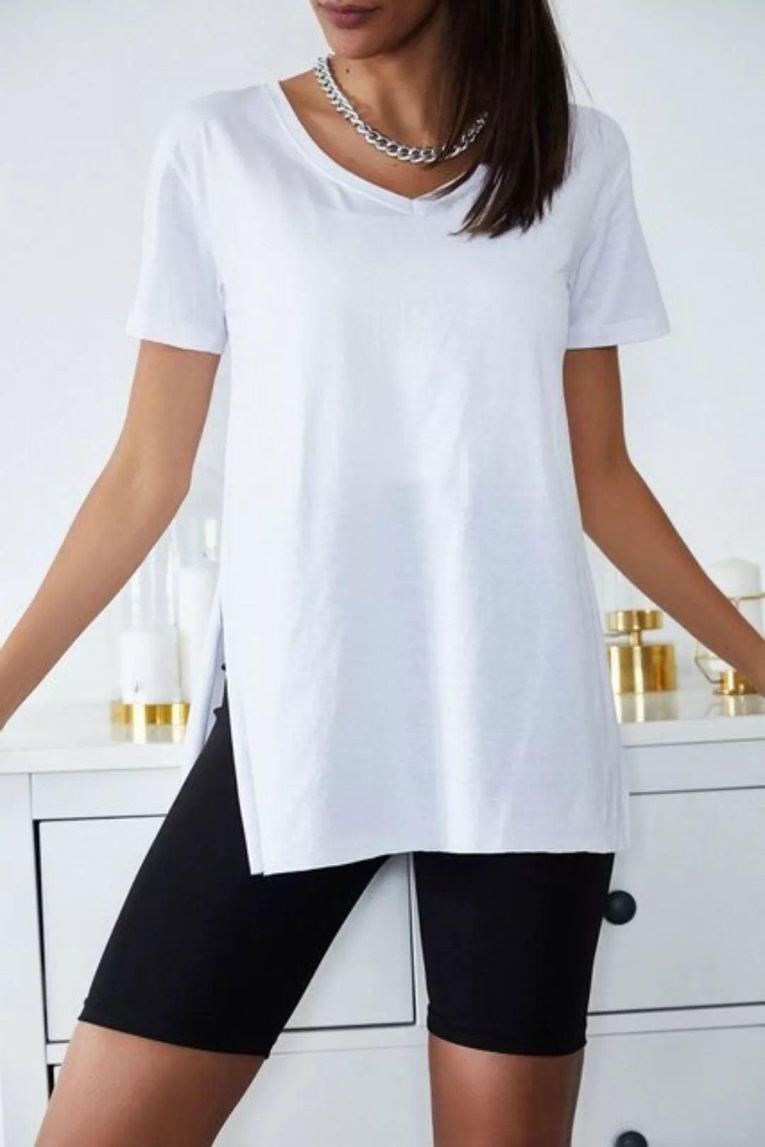 Jumeon T-Shirt X0577 XHN, Weiß, Größe s damen, 100% BAUMWOLLE günstig online kaufen