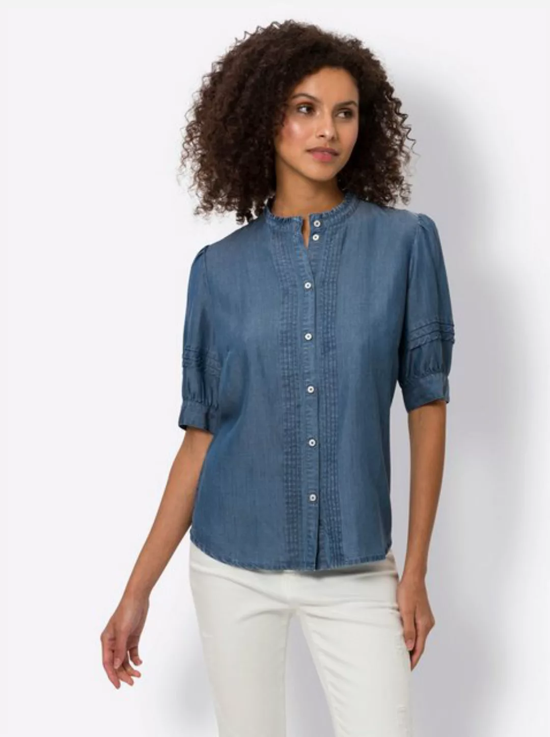 heine Klassische Bluse Jeansbluse günstig online kaufen