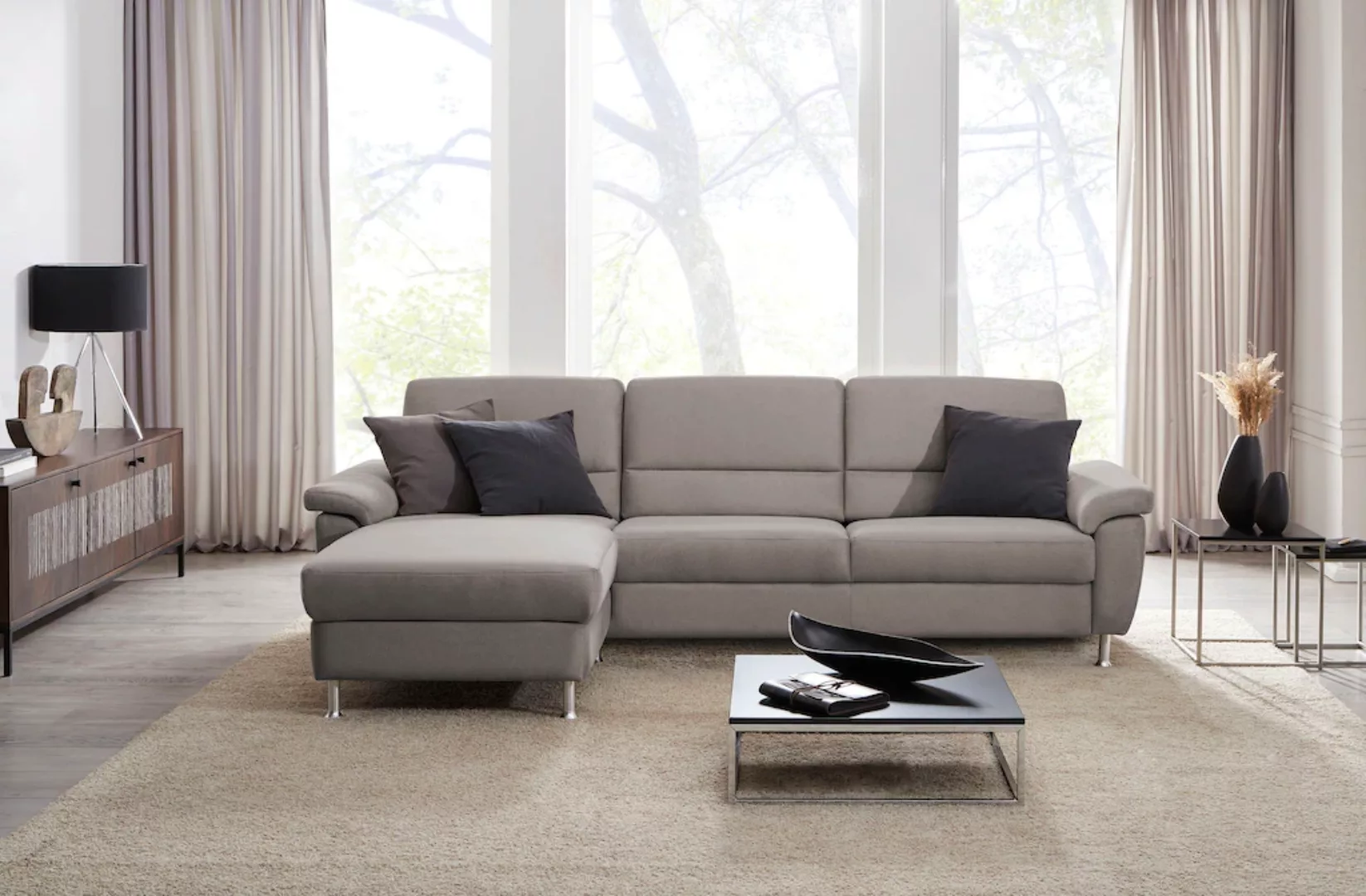 CALIZZA INTERIORS Ecksofa »Onyx L-Form«, Recamiere links oder rechts, wahlw günstig online kaufen