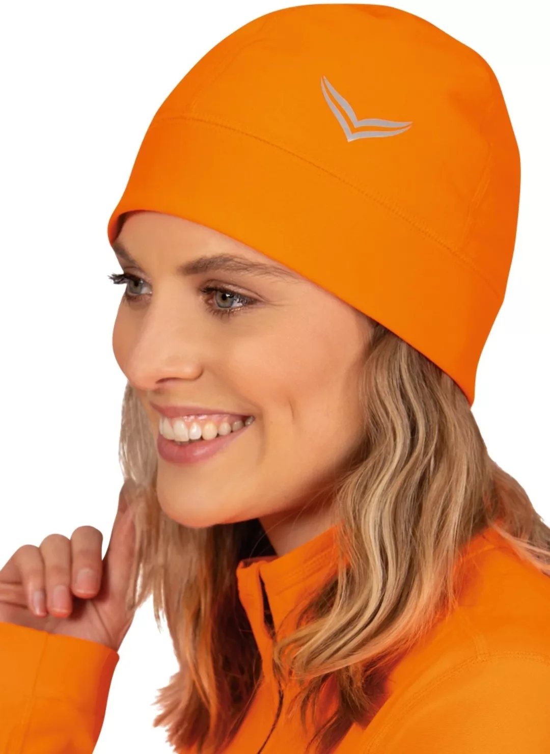 Trigema Strickmütze "TRIGEMA Mütze mit reflektierendem Logo" günstig online kaufen