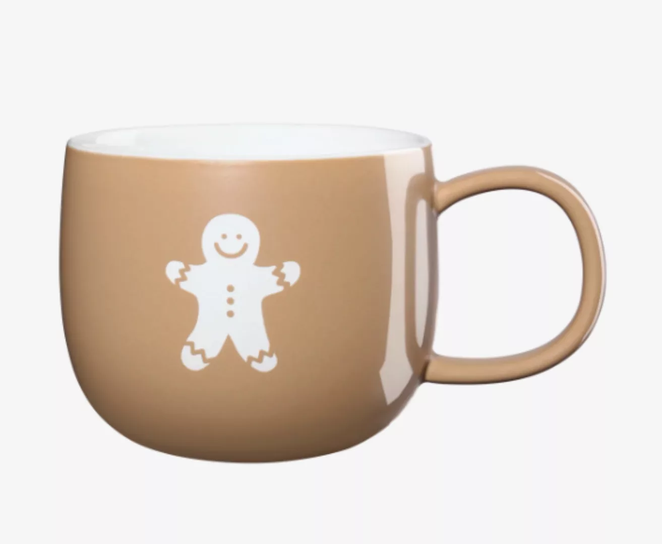 Brauner Henkelbecher, gingerbread man günstig online kaufen