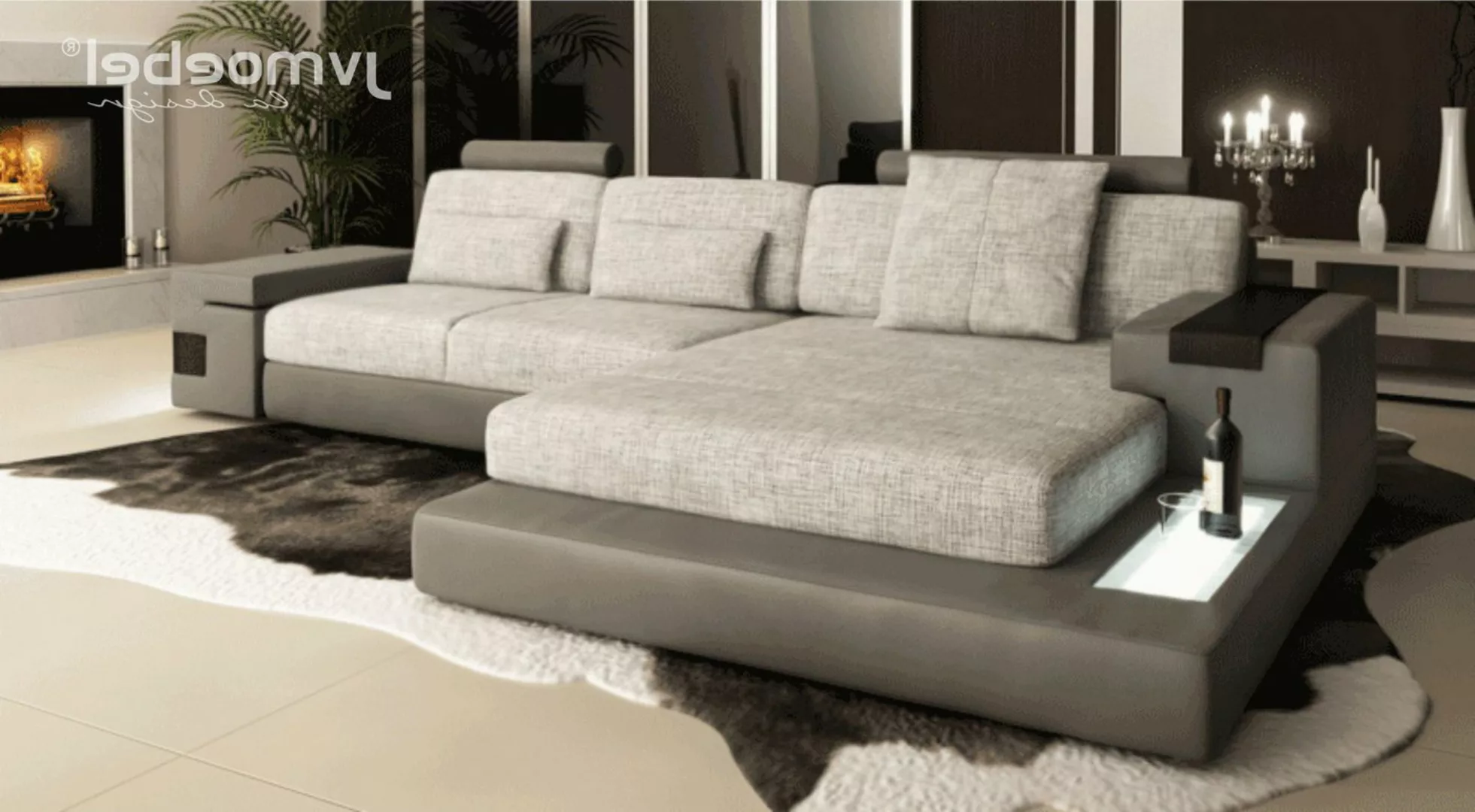 Xlmoebel Ecksofa Modernes und elegantes L-förmiges Polstermöbel für das Woh günstig online kaufen