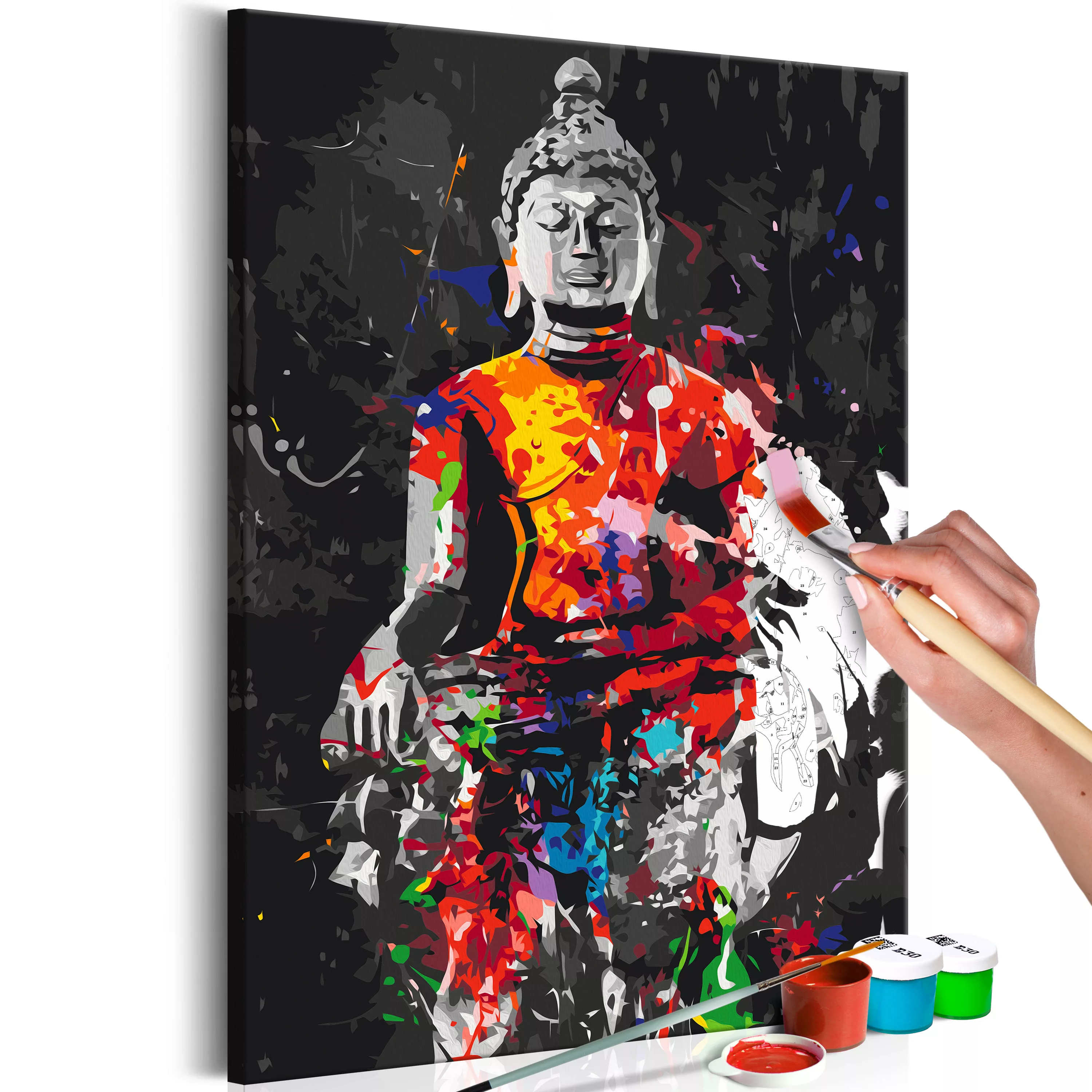 Malen Nach Zahlen - Buddha In Colours günstig online kaufen