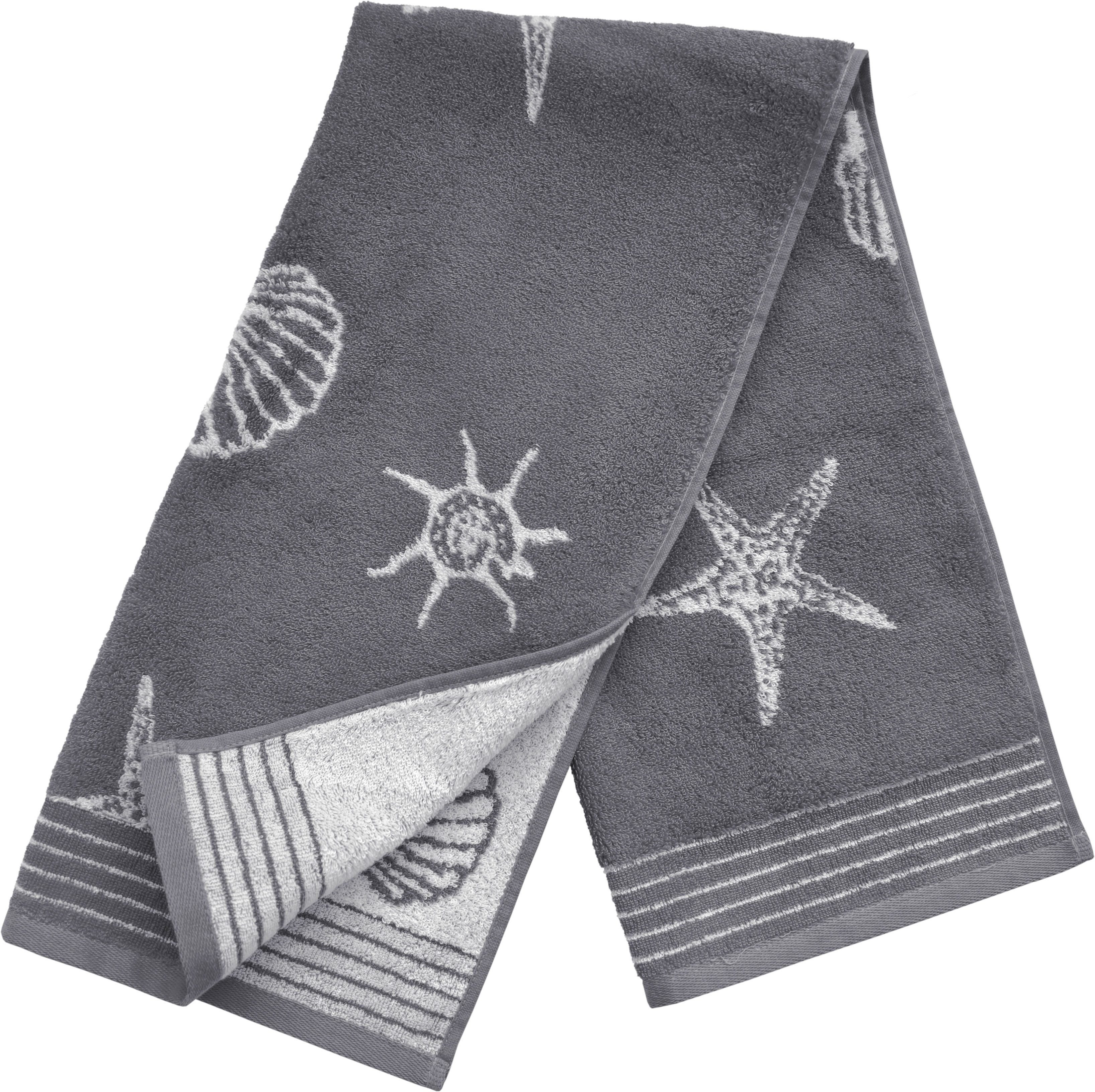 Dyckhoff Handtuch Set »Seashell«, Set, 3 tlg., Walkfrottee, mit Muschelmust günstig online kaufen