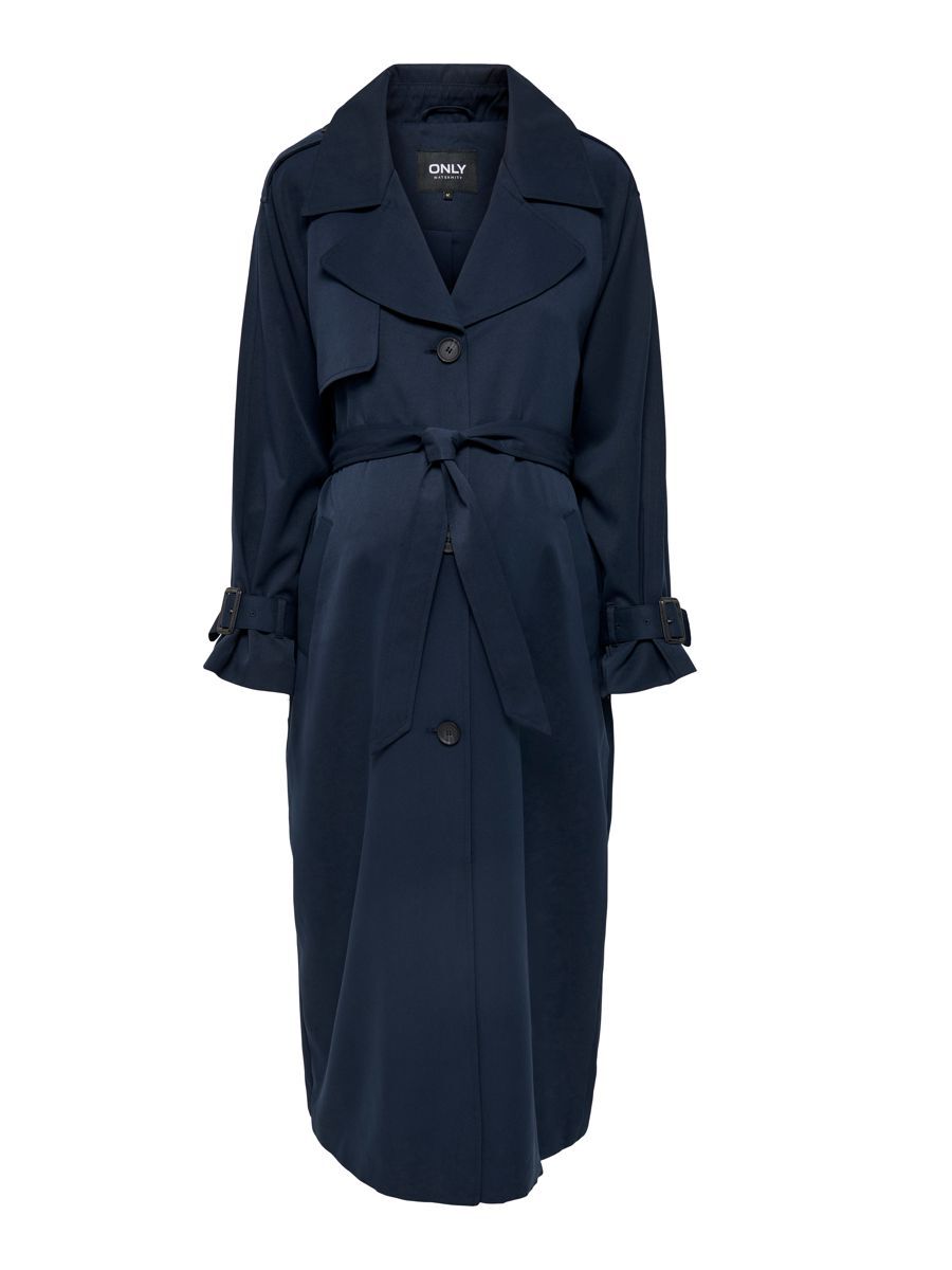 ONLY Mama Einreihiger Trenchcoat Damen Blau günstig online kaufen