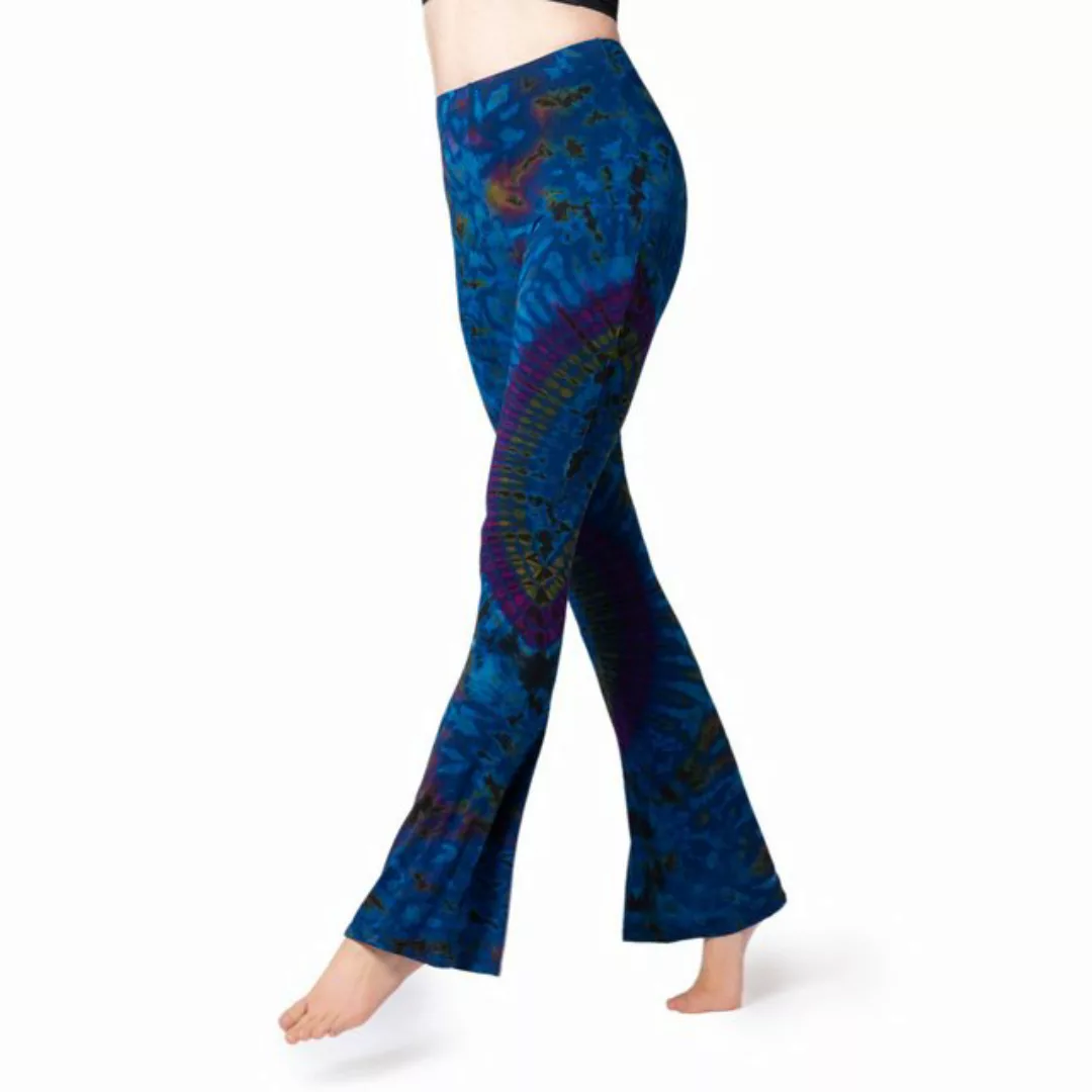 PANASIAM Leggings Unikat Batik Leggings stretch mit ausgestelltem Bein hand günstig online kaufen