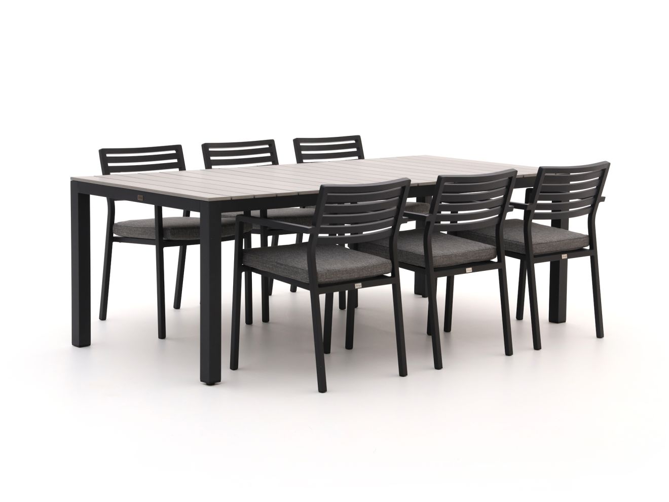 Bellagio Rumo/Fidenza 220 cm Gartenmöbel-Set 7-teilig Stapelbar günstig online kaufen