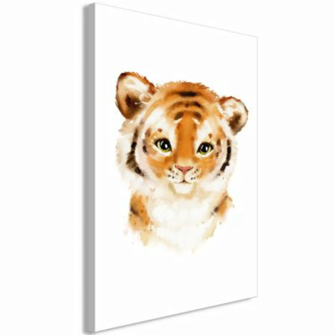 artgeist Wandbild Little Tiger (1 Part) Vertical mehrfarbig Gr. 40 x 60 günstig online kaufen