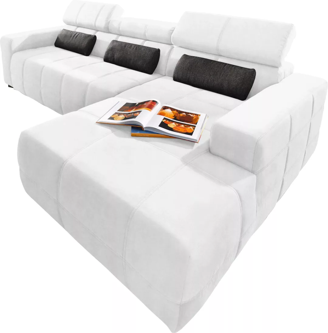 DOMO collection Ecksofa "Brandon große Ausführung B/T/H: 289/177/80 cm, auc günstig online kaufen