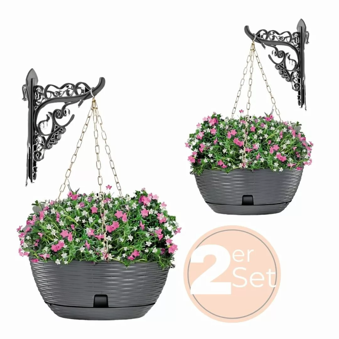 GarPet Blumenampel 2x Blumenampel Blumentopf hängend günstig online kaufen