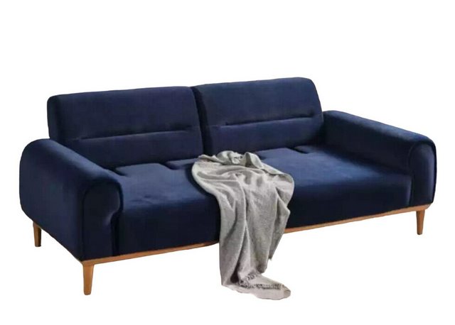 JVmoebel 3-Sitzer Dreisitzer Blau Couch Polster Design Sofa 3 Sitzer Sofas günstig online kaufen