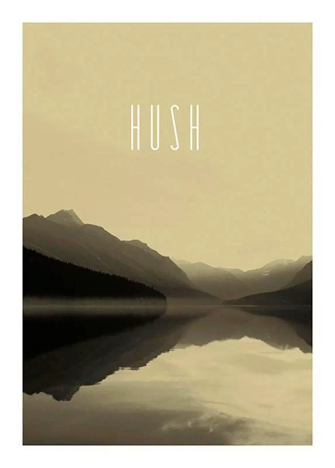 Komar Poster "Word Lake Hush Sand", Natur, (1 St.), Kinderzimmer, Schlafzim günstig online kaufen