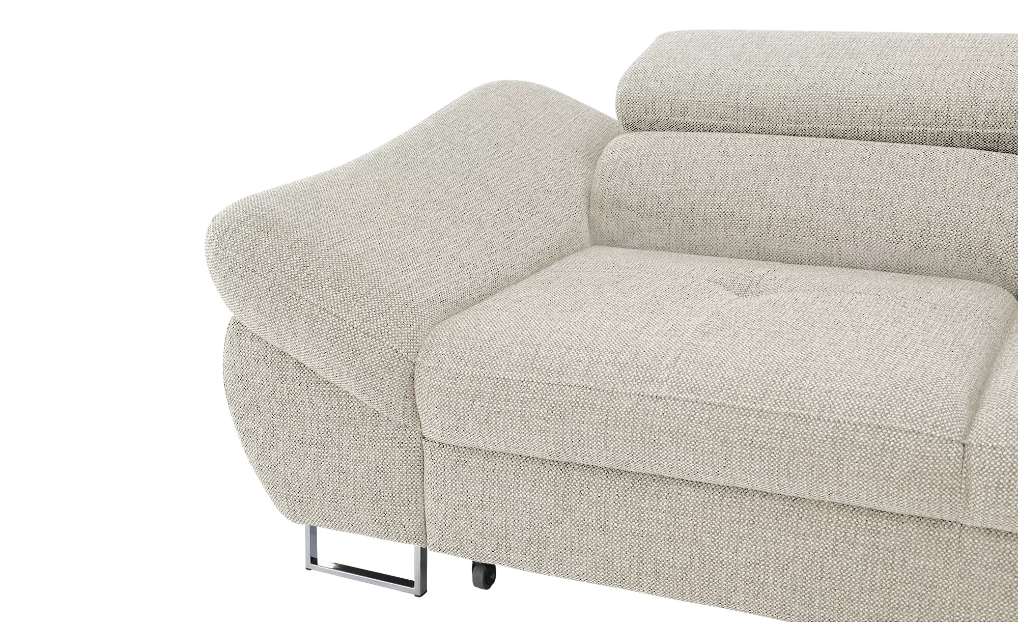 switch Ecksofa aus Flachgewebe Fabio ¦ beige ¦ Maße (cm): B: 280 H: 69 T: 2 günstig online kaufen