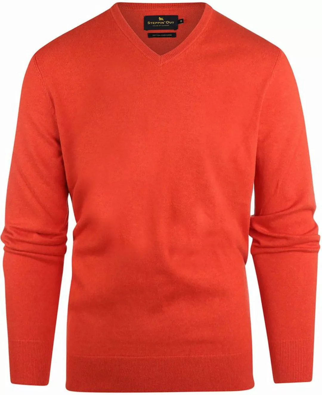 Steppin' Out Pullover Cashmere V-Ausschnitt Rot - Größe XXL günstig online kaufen