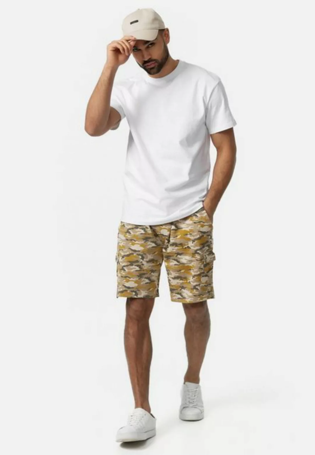 Indicode Sweatshorts White Rock günstig online kaufen