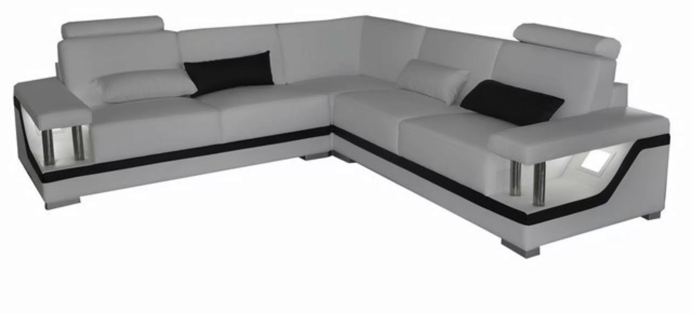 Xlmoebel Ecksofa Modernes Ecksofa aus Leder mit USB-Anschluss, Einrichtungs günstig online kaufen