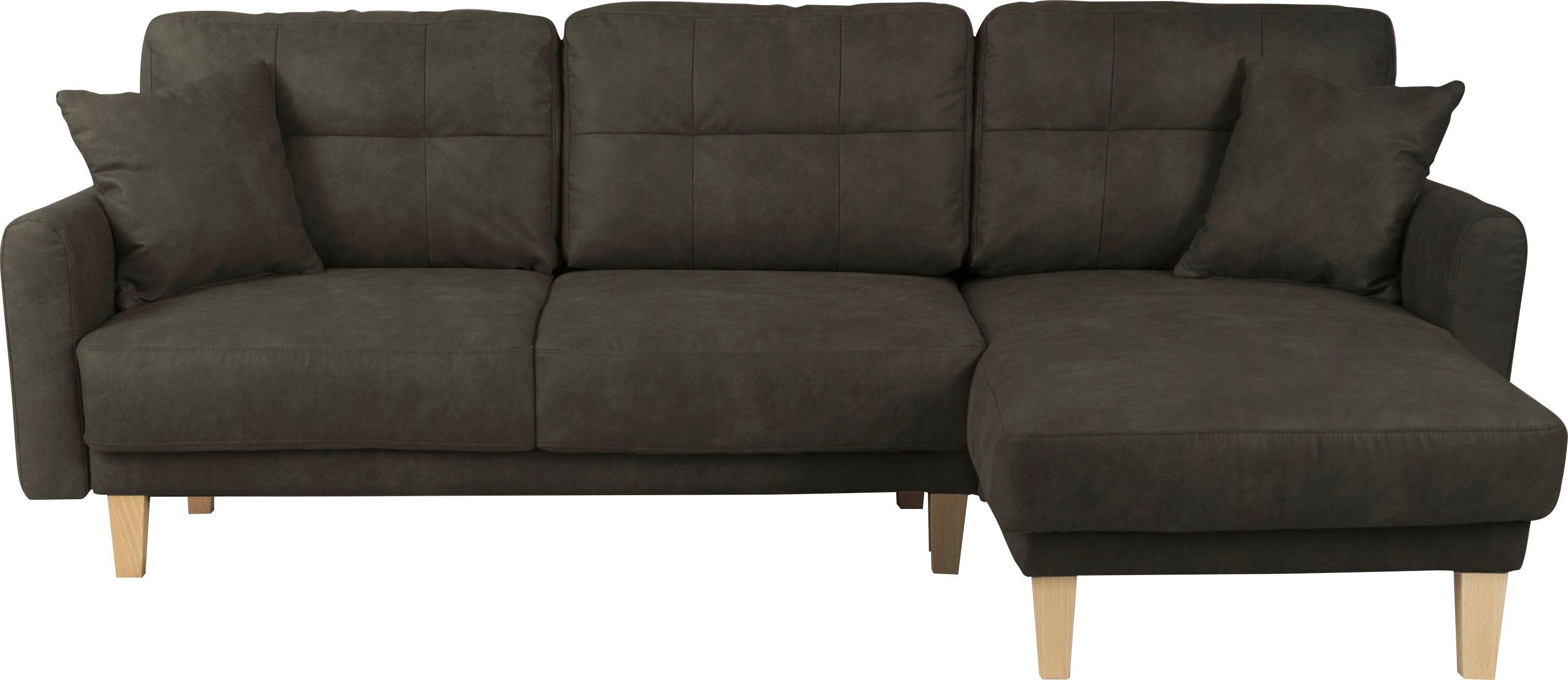 Home affaire Ecksofa "TRIPLO optionale Schlafsofa mit Bettkasten, Maße B/T/ günstig online kaufen