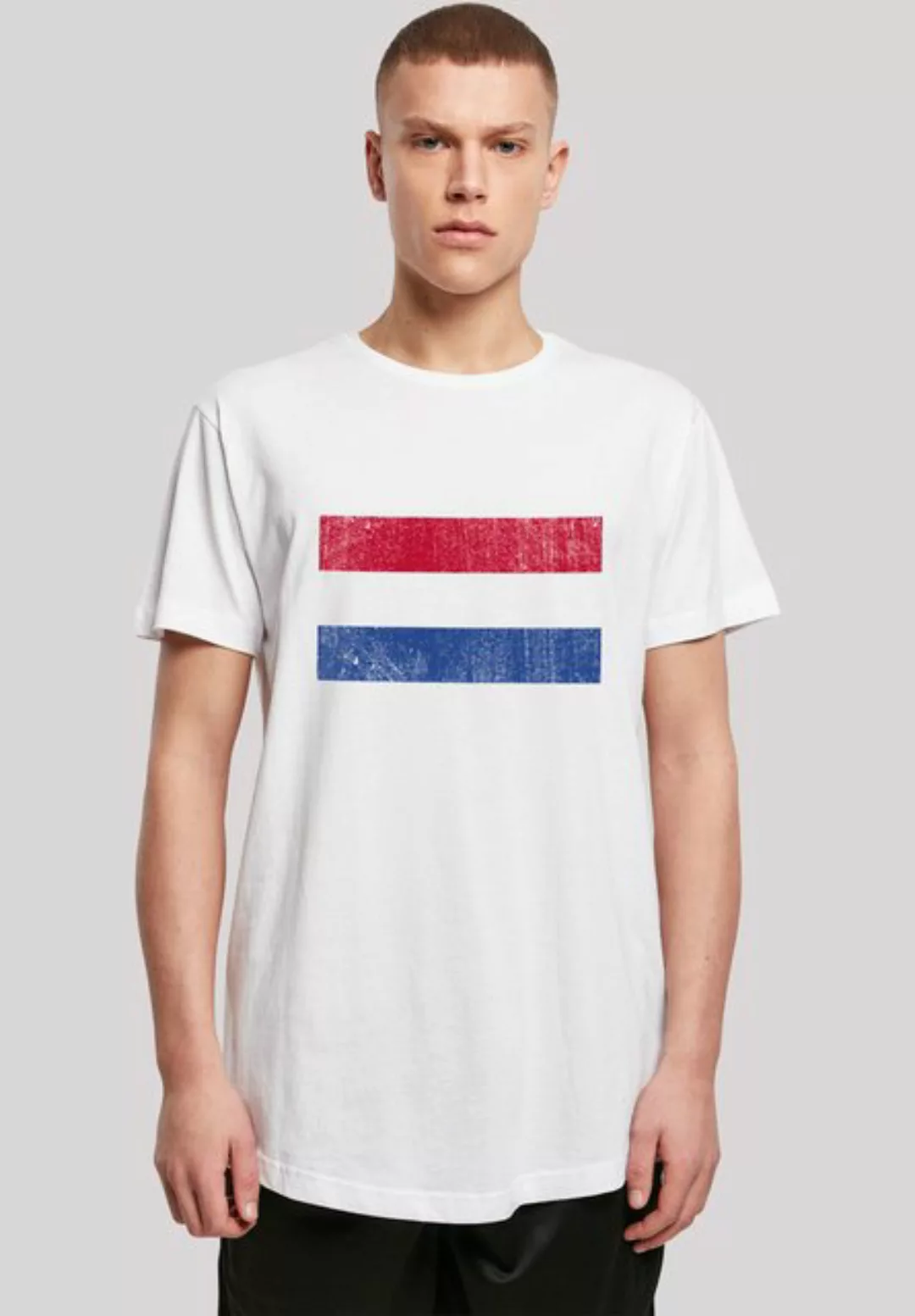 F4NT4STIC T-Shirt "Netherlands NIederlande Holland Flagge distressed", Prin günstig online kaufen