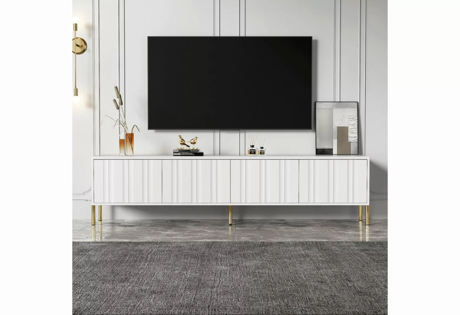 Furnishings Home TV-Schrank 190 cm TV-Lowboard elegant hochwertig (Set, 1er günstig online kaufen