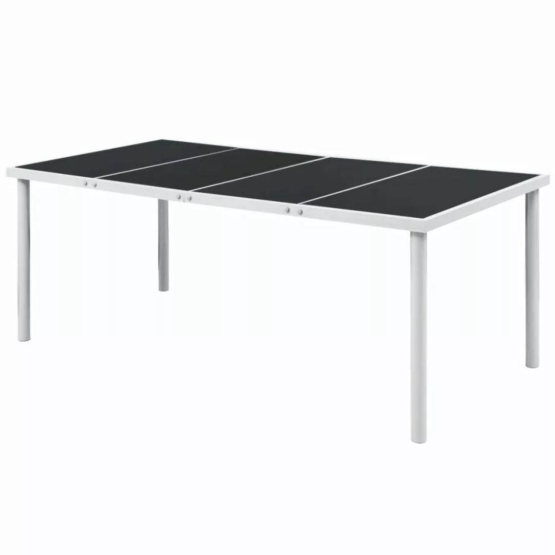 Garten-esstisch 190 X 90 X 74 Cm Schwarz günstig online kaufen