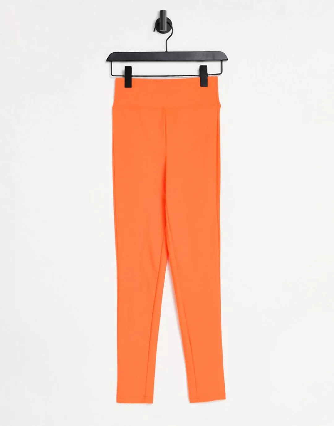 ASOS DESIGN – Halloween – Leggings in Orange mit mattem Schimmer und hohem günstig online kaufen