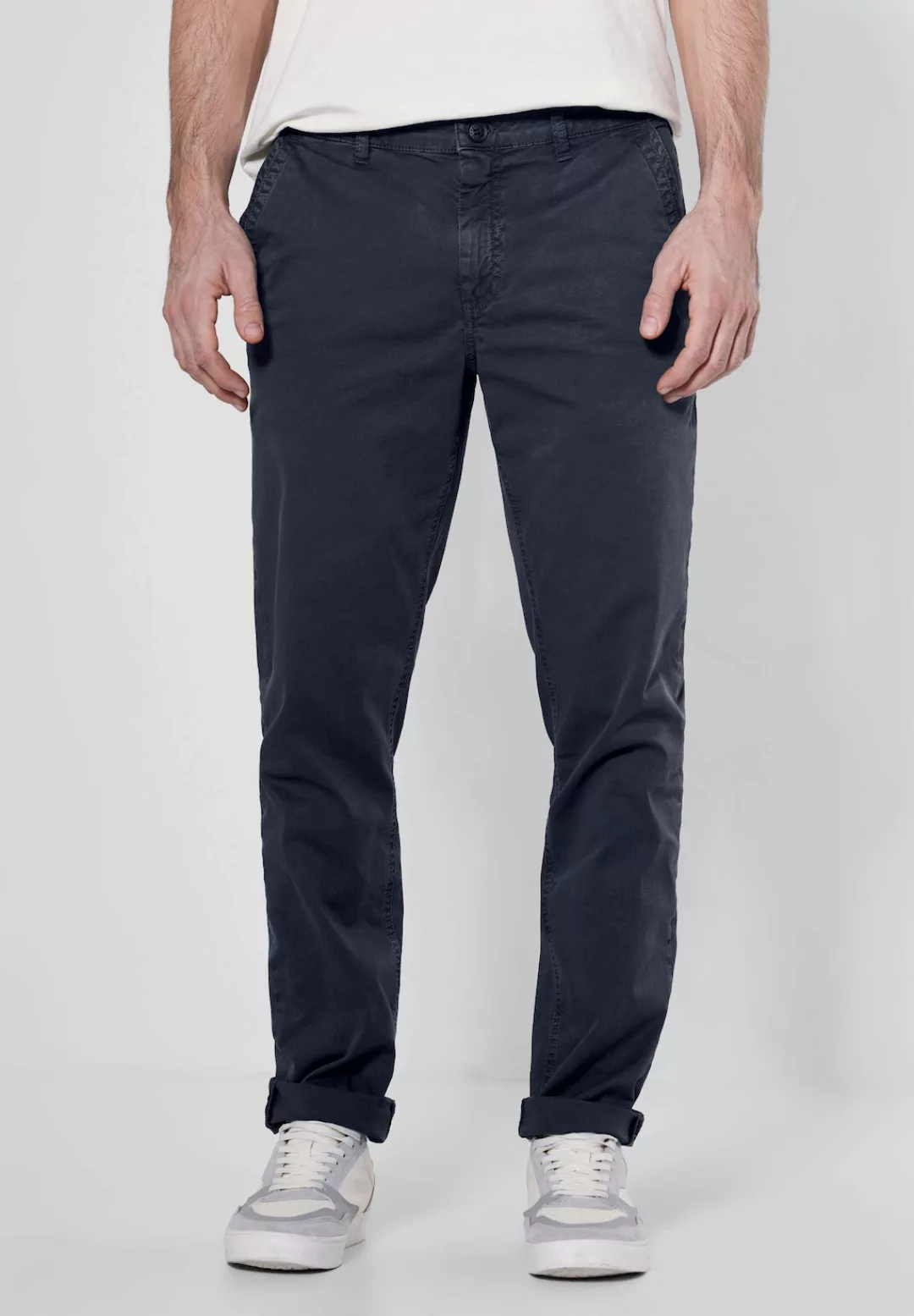 STREET ONE MEN Chinos, mit Minimal Muster günstig online kaufen