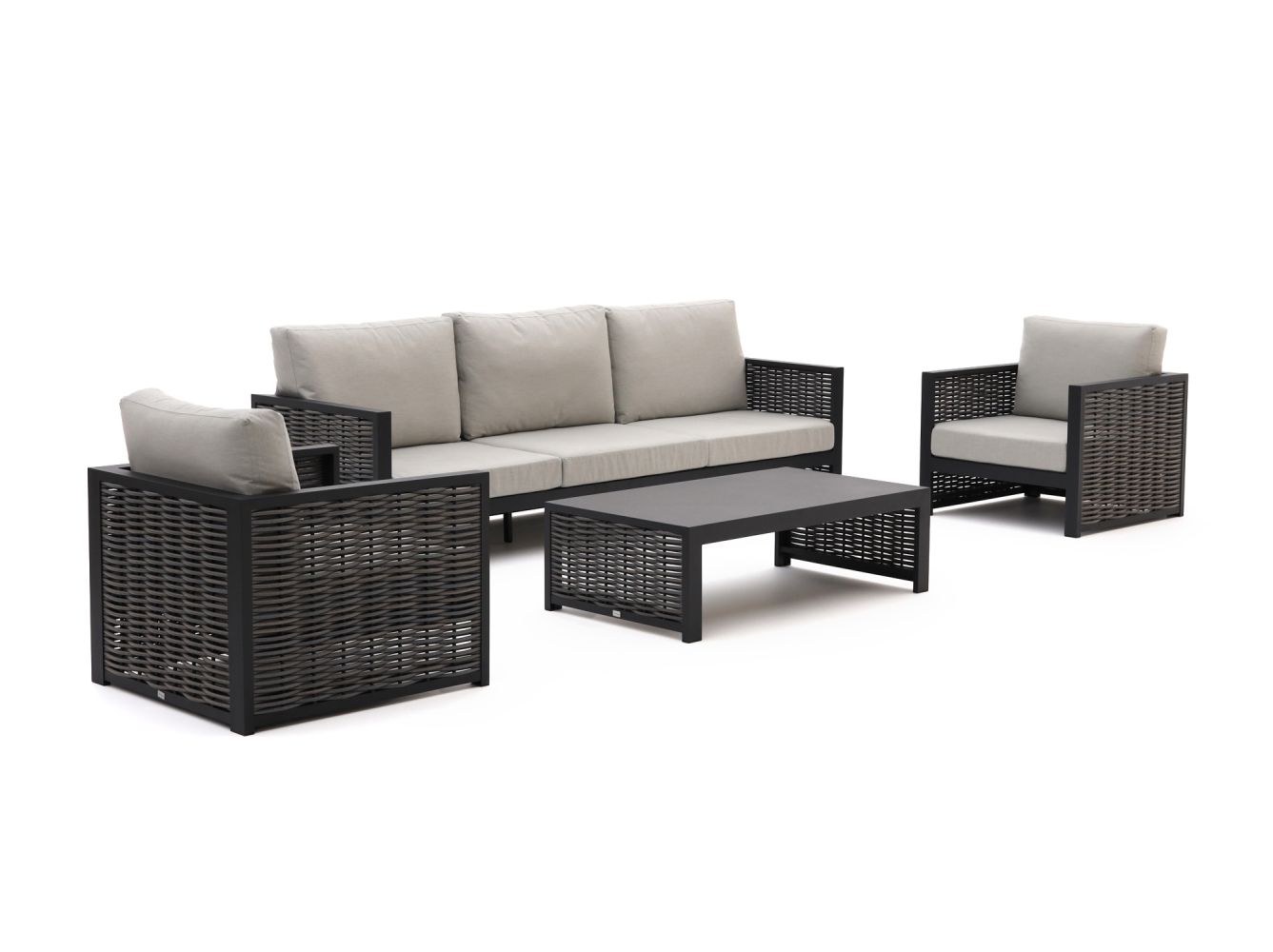 Bellagio Cadora Sessel-Sofa Lounge-Set 4-teilig günstig online kaufen