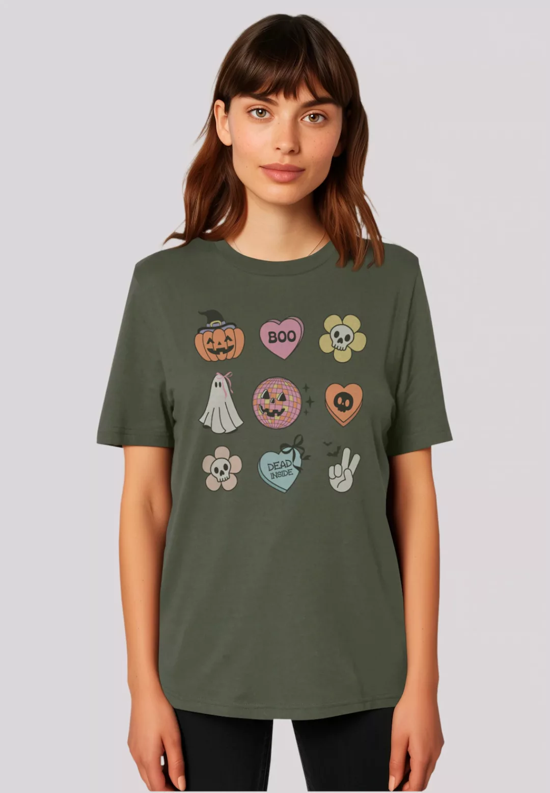 F4NT4STIC T-Shirt "Retro Halloween Icons", Premium Qualität günstig online kaufen